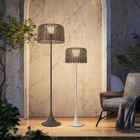 Luminaire Élégant en Rotin Solaire IP54 - IL562839-ILLUMEEN.COM