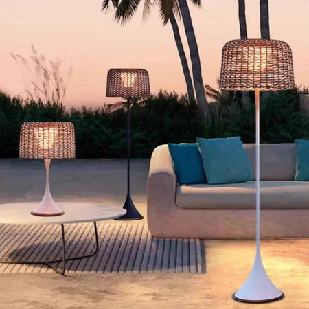 Luminaire Élégant en Rotin Solaire IP54 - IL562839-ILLUMEEN.COM