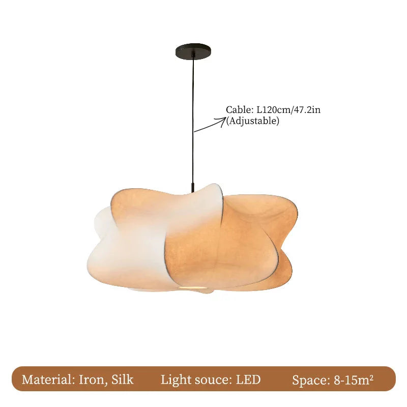 Luminaire Élégant en Soie Tricotée au Style Japonais IL527394-ILLUMEEN.COM
