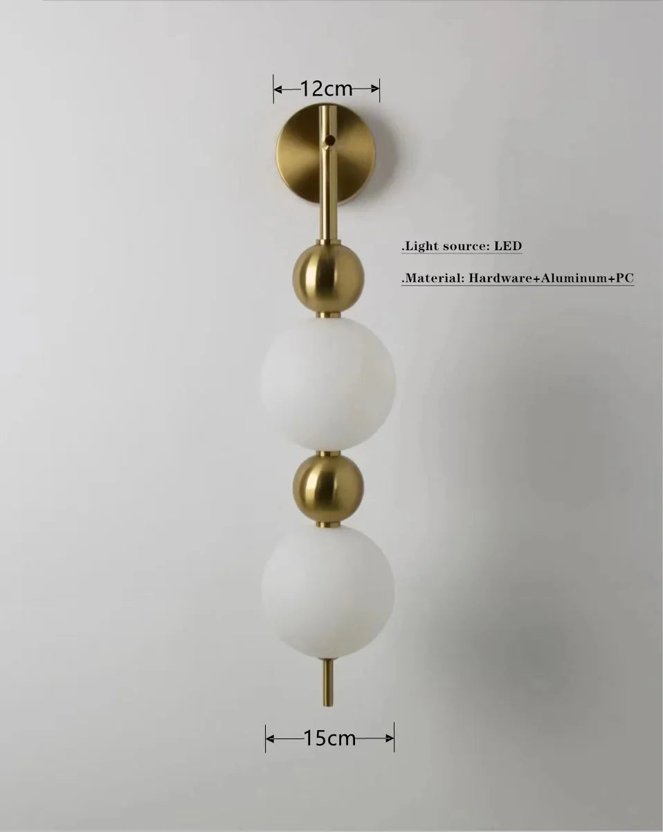 Luminaire Élégant en Sphères Opalines IL524738-ILLUMEEN.COM