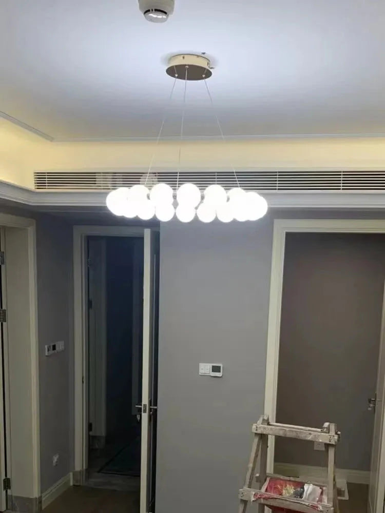 Luminaire Élégant en Sphères Opalines IL524738-ILLUMEEN.COM