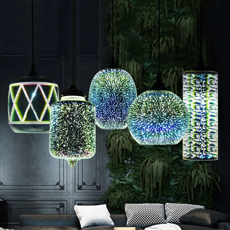 Luminaire Élégant en Verre 3D Coloré IL256734-ILLUMEEN.COM
