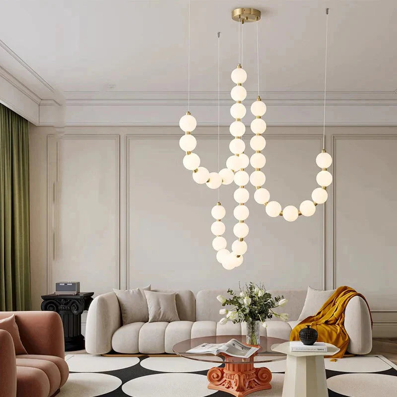 Luminaire Élégant en Verre Blanc, IL582937-ILLUMEEN.COM