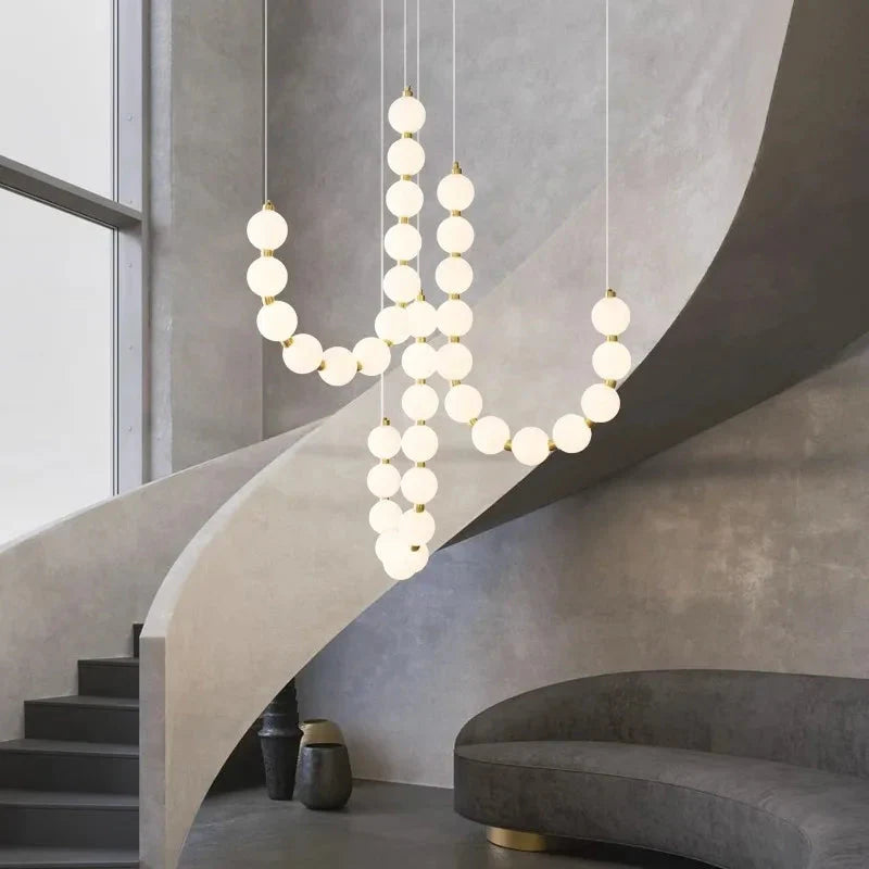 Luminaire Élégant en Verre Blanc, IL582937-ILLUMEEN.COM