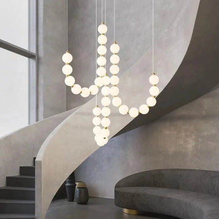 Luminaire Élégant en Verre Blanc, IL582937-ILLUMEEN.COM