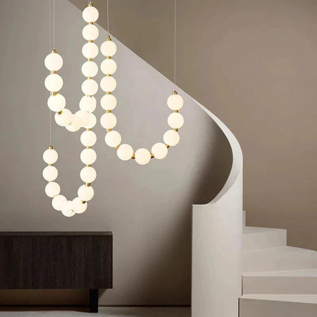 Luminaire Élégant en Verre Blanc, IL582937-ILLUMEEN.COM
