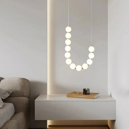 Luminaire Élégant en Verre Blanc, IL582937-ILLUMEEN.COM