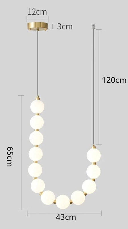 Luminaire Élégant en Verre Blanc, IL582937-ILLUMEEN.COM