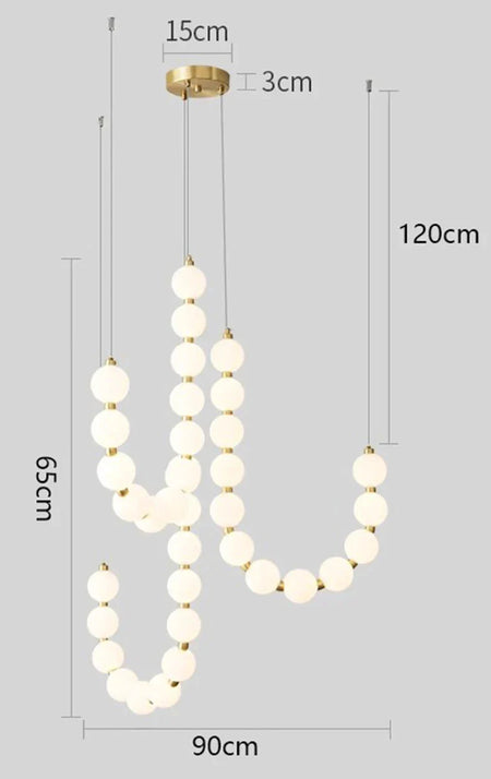Luminaire Élégant en Verre Blanc, IL582937-ILLUMEEN.COM