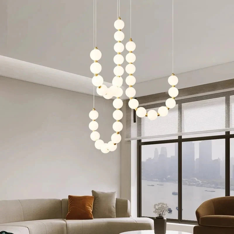 Luminaire Élégant en Verre Blanc, IL582937-ILLUMEEN.COM