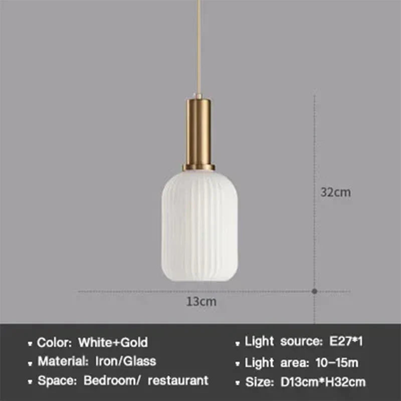 Luminaire Élégant en Verre Blanc Vert CETAN IL927364-ILLUMEEN.COM