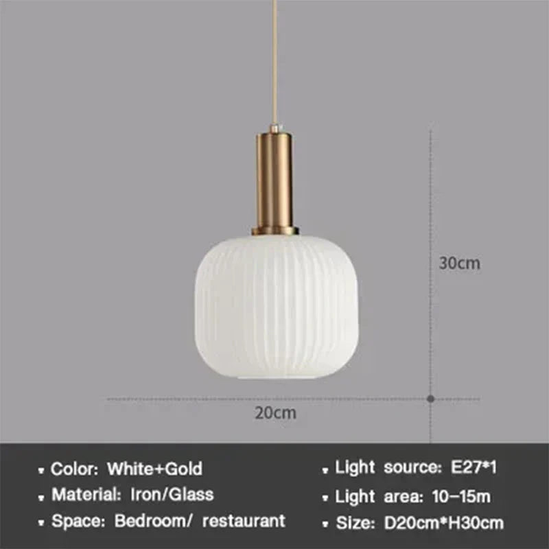 Luminaire Élégant en Verre Blanc Vert CETAN IL927364-ILLUMEEN.COM