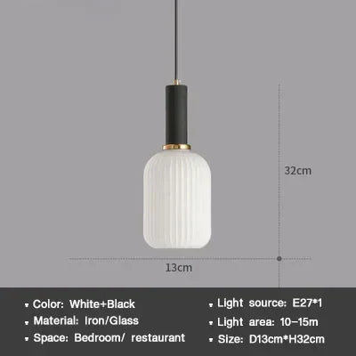 Luminaire Élégant en Verre Blanc Vert CETAN IL927364-ILLUMEEN.COM