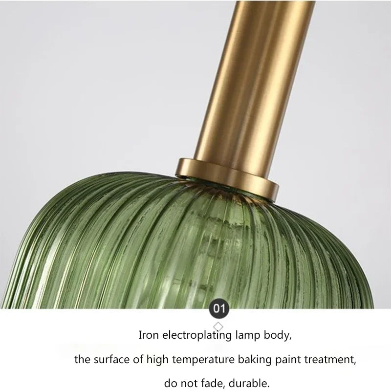 Luminaire Élégant en Verre Blanc Vert CETAN IL927364-ILLUMEEN.COM