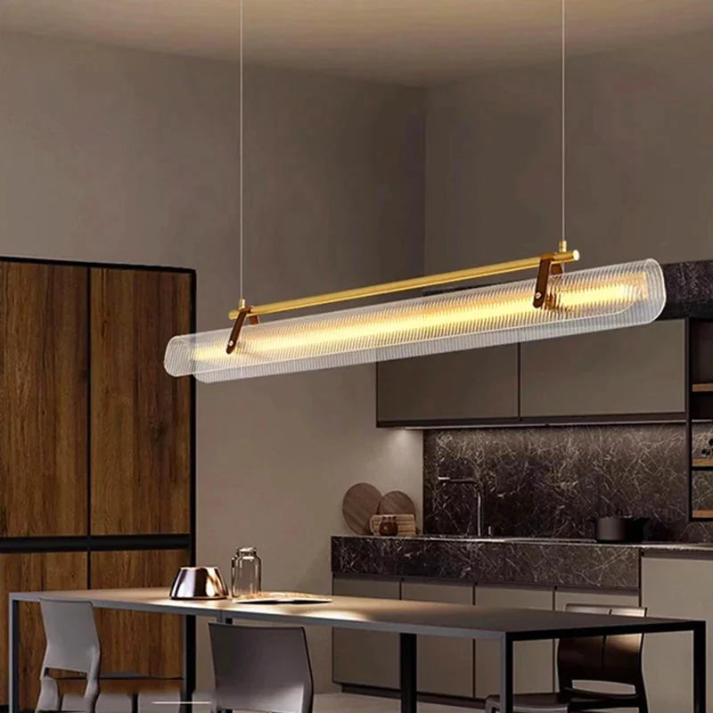 Luminaire Élégant en Verre Cannelé IL593742-ILLUMEEN.COM