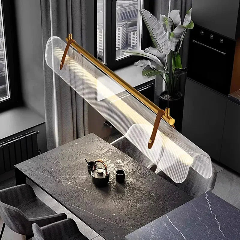 Luminaire Élégant en Verre Cannelé IL593742-ILLUMEEN.COM