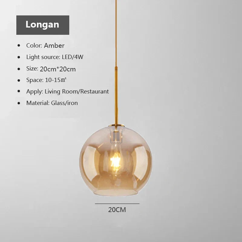 Luminaire Élégant en Verre Design Nordique IL592743-ILLUMEEN.COM