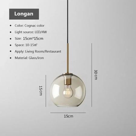 Luminaire Élégant en Verre Design Nordique IL592743-ILLUMEEN.COM