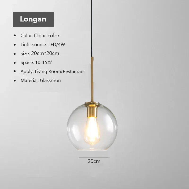 Luminaire Élégant en Verre Design Nordique IL592743-ILLUMEEN.COM