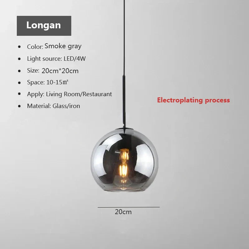 Luminaire Élégant en Verre Design Nordique IL592743-ILLUMEEN.COM