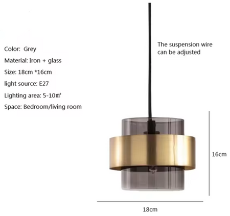 Luminaire Élégant en Verre Doré pour Ambiance Chic IL582739-ILLUMEEN.COM