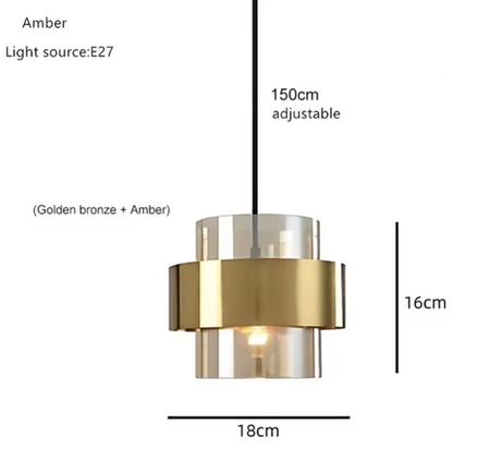 Luminaire Élégant en Verre Doré pour Ambiance Chic IL582739-ILLUMEEN.COM