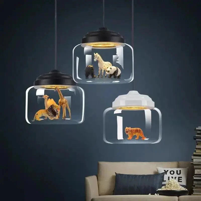 Luminaire Élégant en Verre et Pierre - IL927134-ILLUMEEN.COM