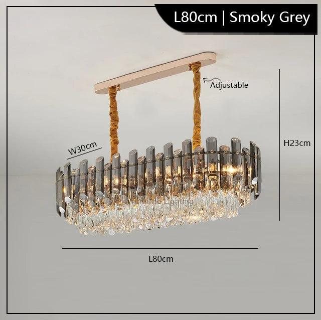 Luminaire Élégant en Verre Fumé et Ambre IL583729-ILLUMEEN.COM