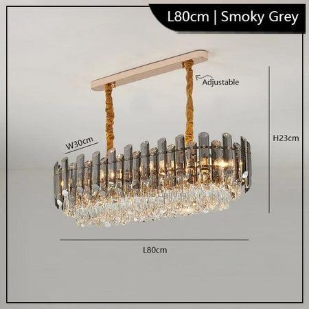 Luminaire Élégant en Verre Fumé et Ambre IL583729-ILLUMEEN.COM