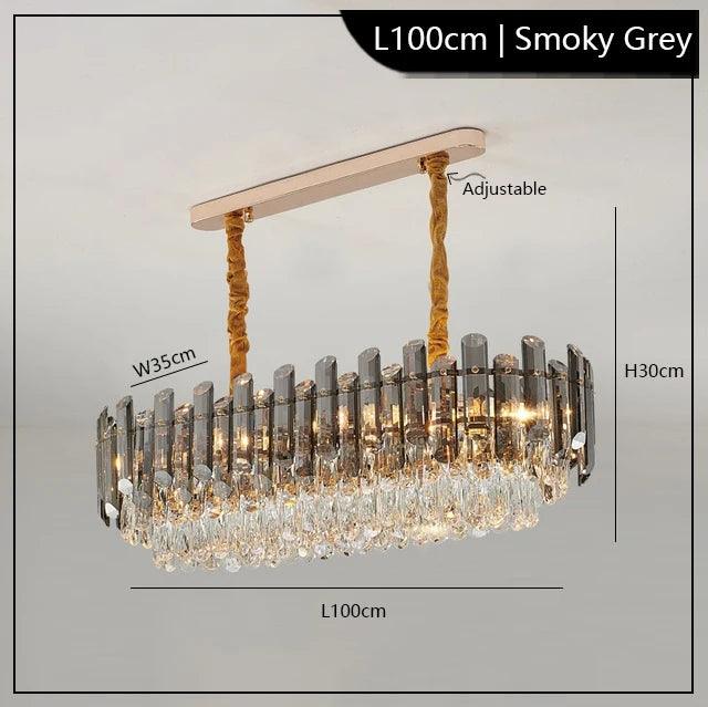 Luminaire Élégant en Verre Fumé et Ambre IL583729-ILLUMEEN.COM