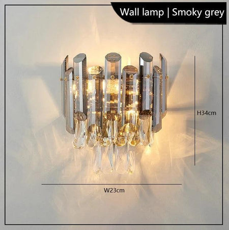 Luminaire Élégant en Verre Fumé et Ambre IL583729-ILLUMEEN.COM