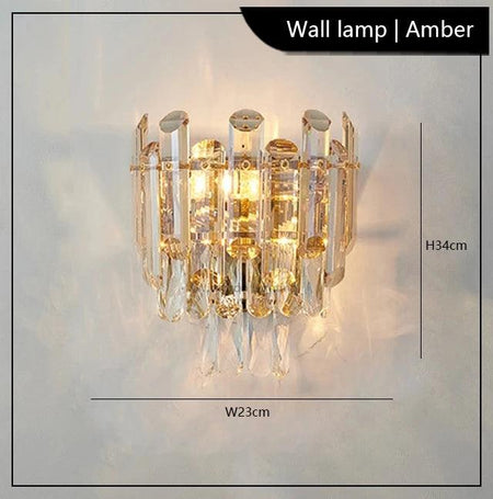 Luminaire Élégant en Verre Fumé et Ambre IL583729-ILLUMEEN.COM