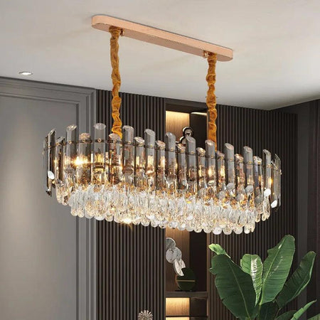 Luminaire Élégant en Verre Fumé et Ambre IL583729-ILLUMEEN.COM