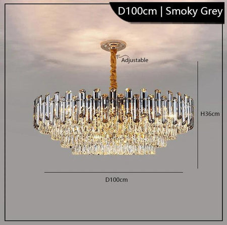 Luminaire Élégant en Verre Fumé et Ambre IL583729-ILLUMEEN.COM