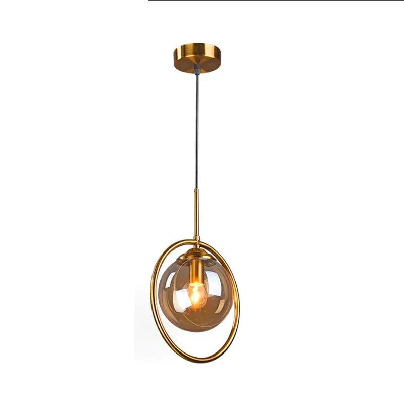 Luminaire Élégant en Verre Fumé et Laiton IL583947-ILLUMEEN.COM