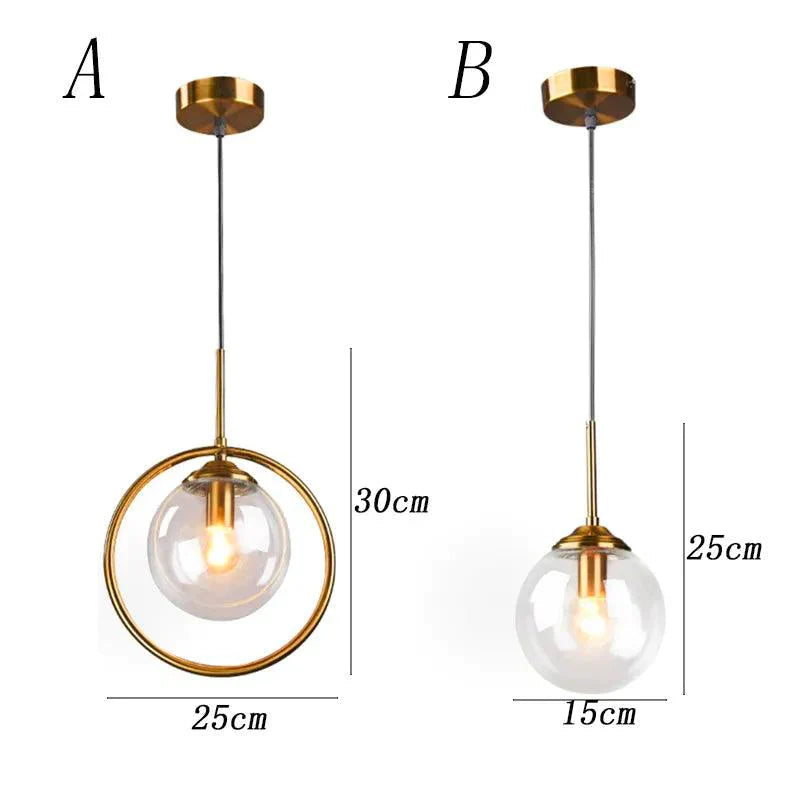 Luminaire Élégant en Verre Fumé et Laiton IL583947-ILLUMEEN.COM