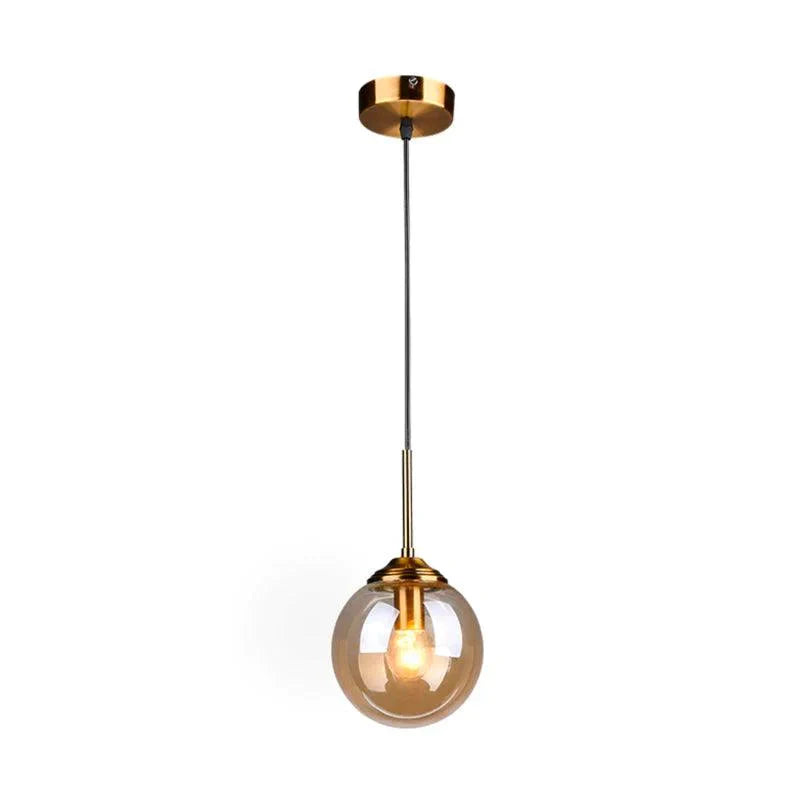 Luminaire Élégant en Verre Fumé et Laiton IL583947-ILLUMEEN.COM
