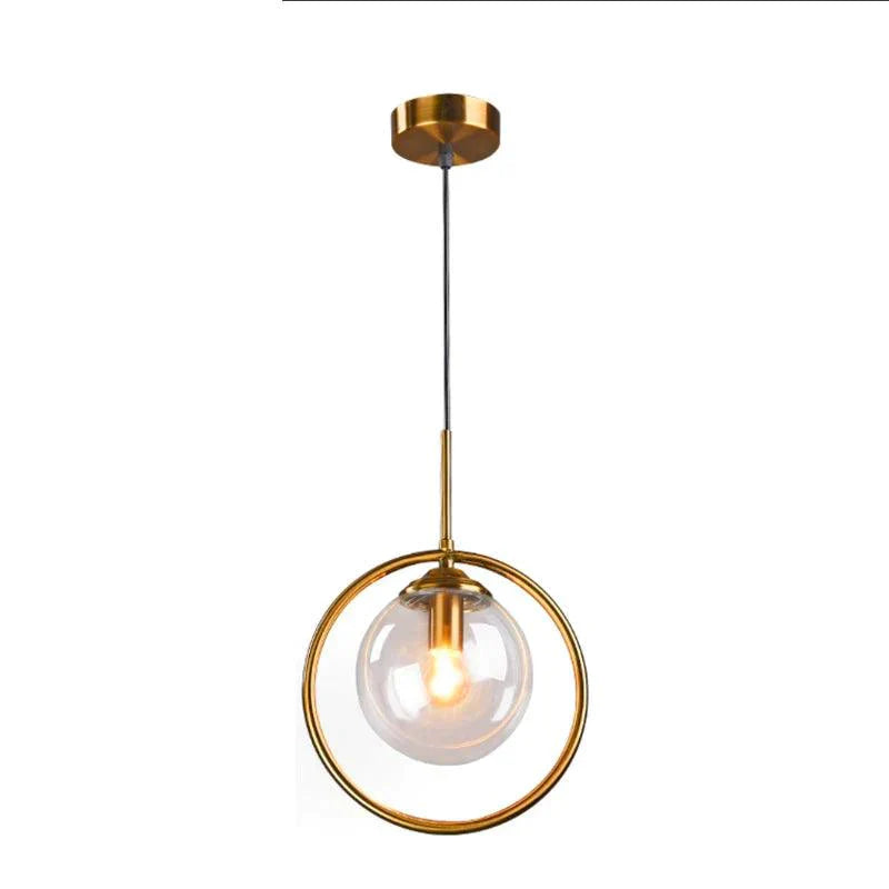Luminaire Élégant en Verre Fumé et Laiton IL583947-ILLUMEEN.COM