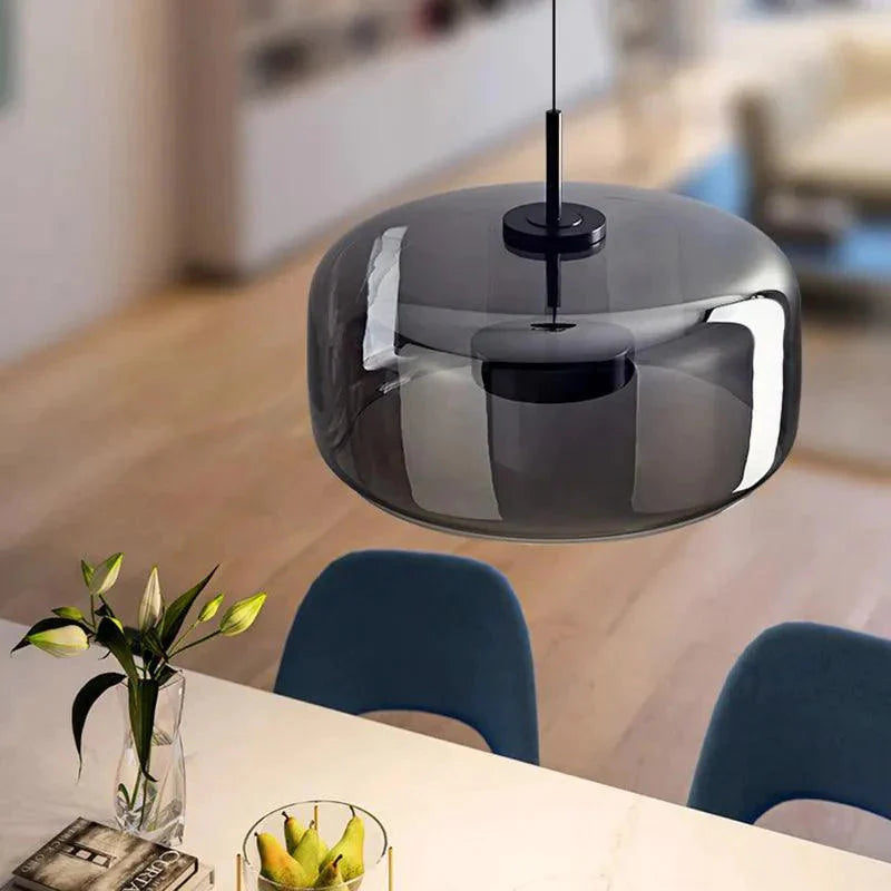 Luminaire Élégant en Verre Fumé IL394720-ILLUMEEN.COM