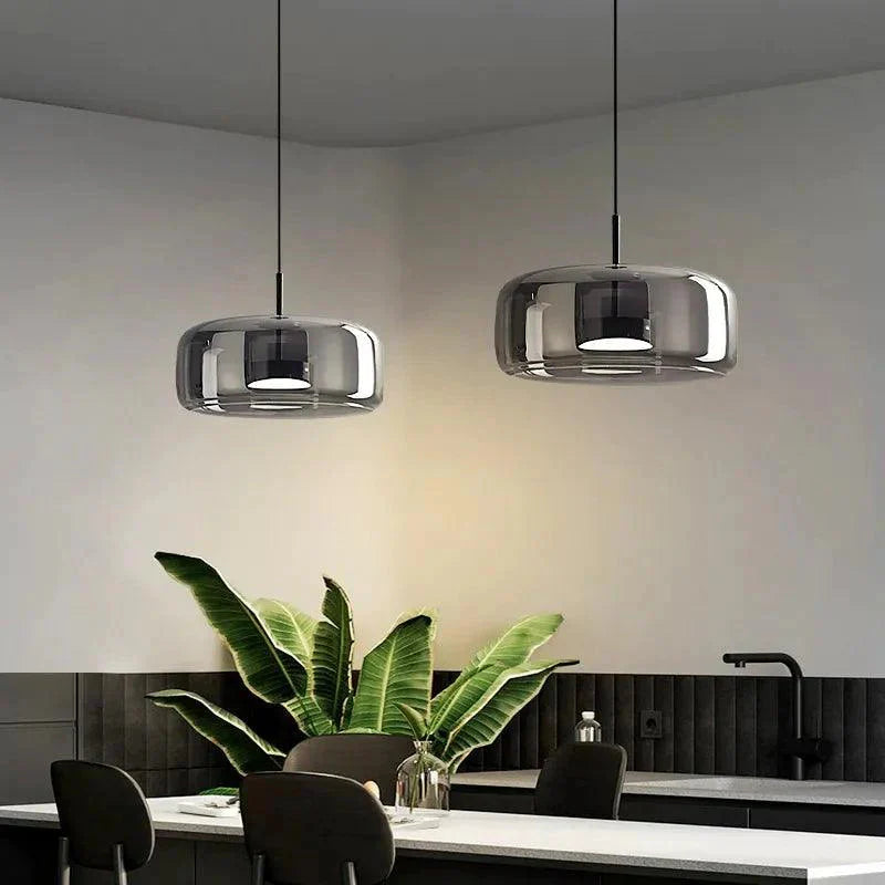 Luminaire Élégant en Verre Fumé IL394720-ILLUMEEN.COM
