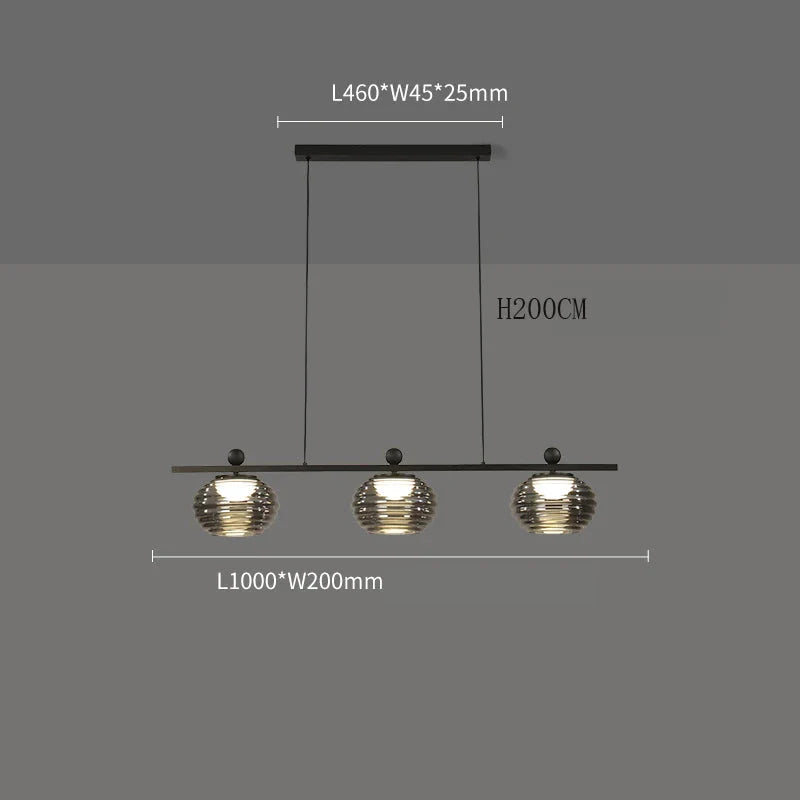 Luminaire Élégant en Verre Inspiré, Design Unique IL582304-ILLUMEEN.COM