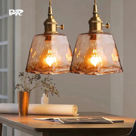 Luminaire Élégant en Verre Marbré avec Laiton IL582407-ILLUMEEN.COM