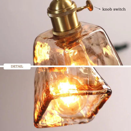 Luminaire Élégant en Verre Marbré avec Laiton IL582407-ILLUMEEN.COM