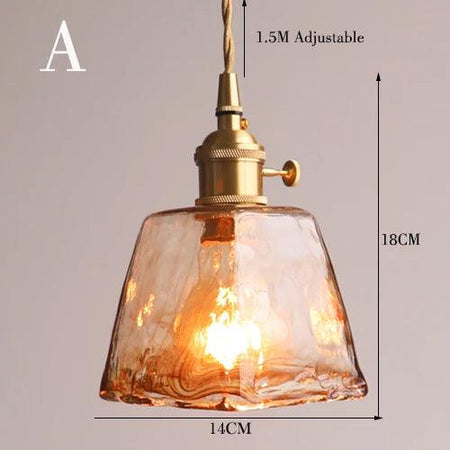 Luminaire Élégant en Verre Marbré avec Laiton IL582407-ILLUMEEN.COM