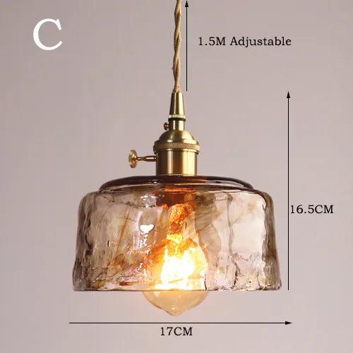 Luminaire Élégant en Verre Marbré avec Laiton IL582407-ILLUMEEN.COM