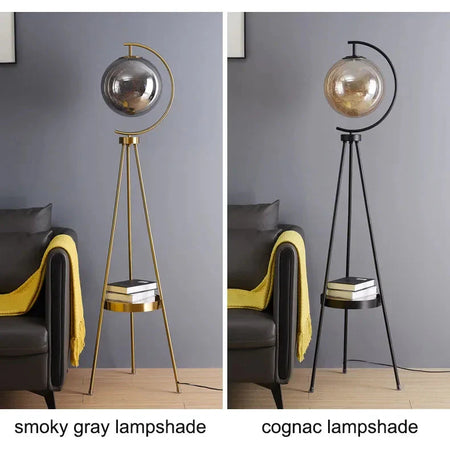 Luminaire Élégant en Verre Noir et Or IL482639-ILLUMEEN.COM