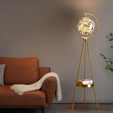 Luminaire Élégant en Verre Noir et Or IL482639-ILLUMEEN.COM