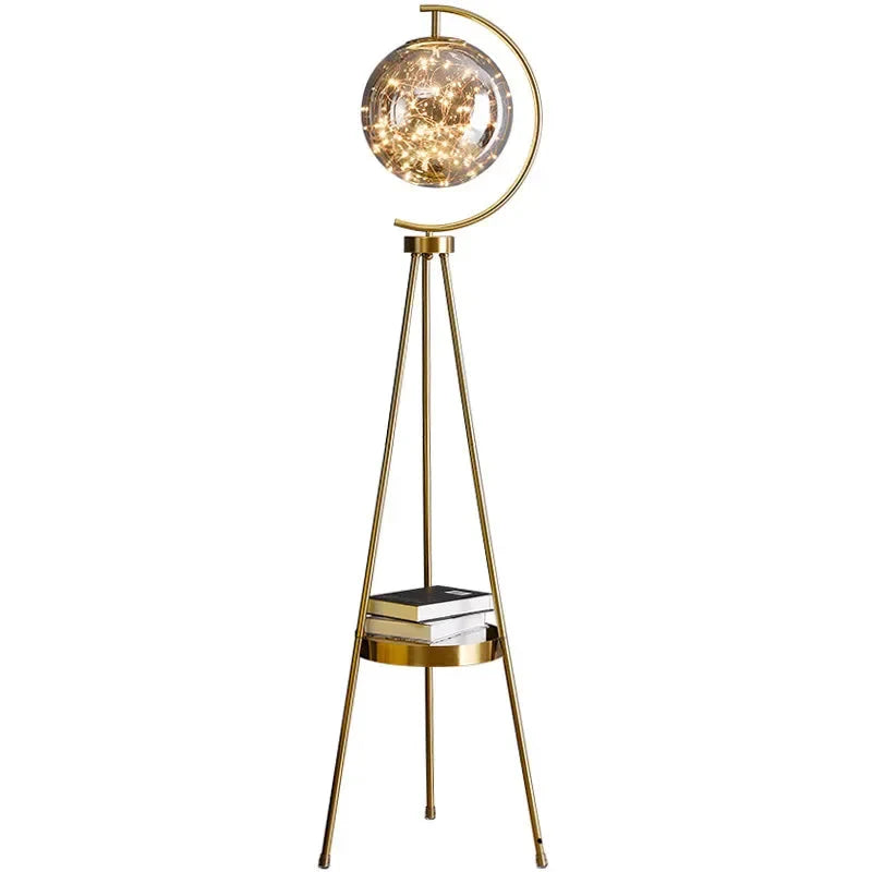 Luminaire Élégant en Verre Noir et Or IL482639-ILLUMEEN.COM