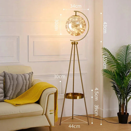 Luminaire Élégant en Verre Noir et Or IL482639-ILLUMEEN.COM