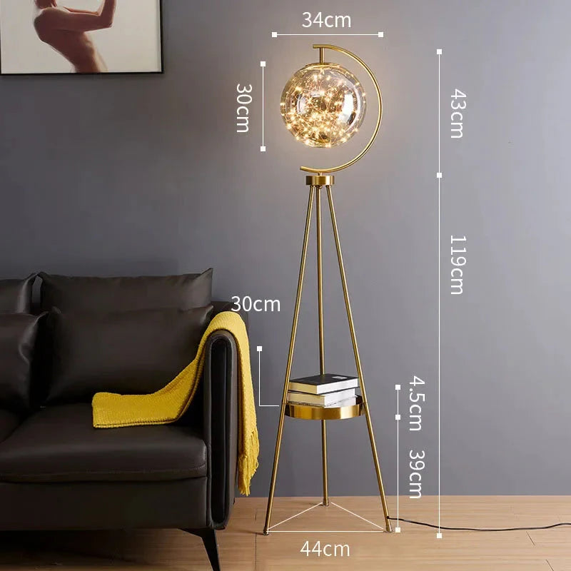Luminaire Élégant en Verre Noir et Or IL482639-ILLUMEEN.COM